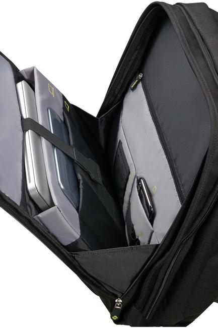SECURIPACK 15,6 "Laptop-Rucksack SCHWARZER STAHL - PC-Rucks&auml;cke