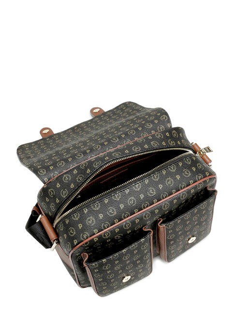 HERITAGE CLASSIC Kuriertasche mit Schultergurt Schwarz Braun - Damentaschen