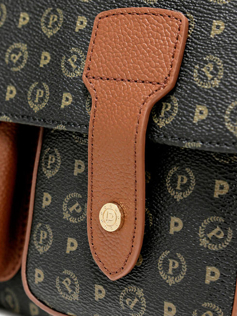 HERITAGE CLASSIC Kuriertasche mit Schultergurt Schwarz Braun - Damentaschen