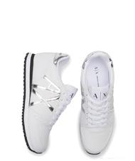 ARMANI EXCHANGE RIO Turnschuhe wei&szlig; / silb - Damenschuhe - 5