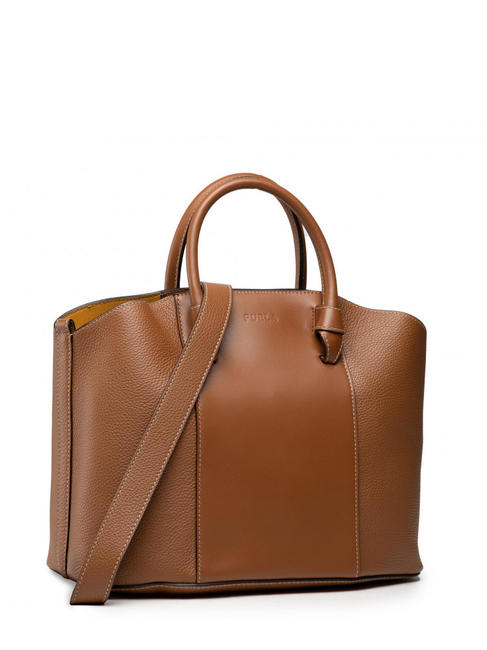 MIASTELLA Handtasche mit Schultergurt Cognac - Damentaschen