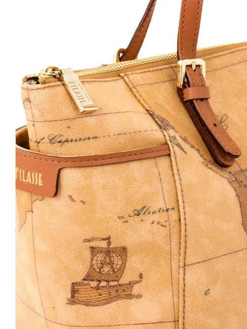 GEO CLASSIC Handtasche mit Schulterriemen NAT&Uuml;RLICH - Damentaschen