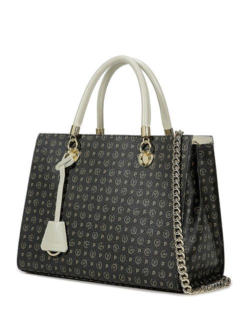 Heritage Classic Handtasche, mit Schultergurt schwarz / elfenbein - Damentaschen