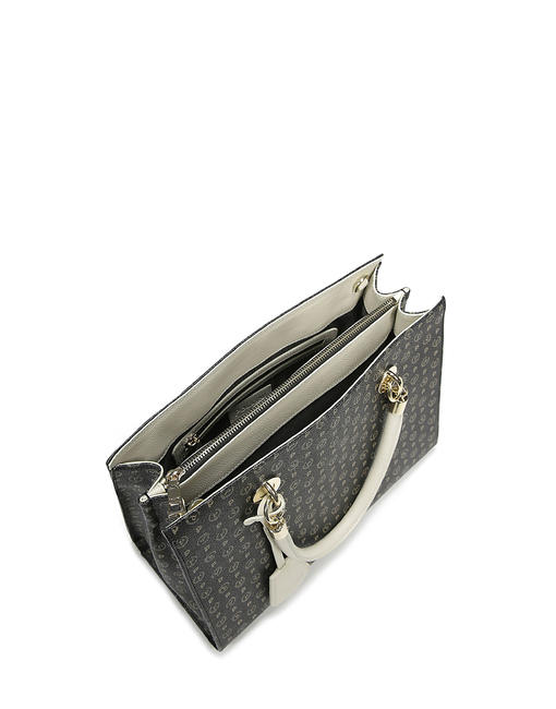 Heritage Classic Handtasche, mit Schultergurt schwarz / elfenbein - Damentaschen