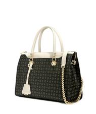 POLLINI Heritage Classic Handshopper, mit Schulterriemen schwarz / elfenbein - Damentaschen - 2