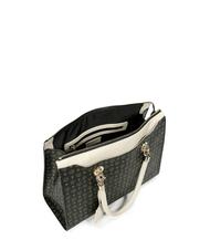 POLLINI Heritage Classic Handshopper, mit Schulterriemen schwarz / elfenbein - Damentaschen - 4