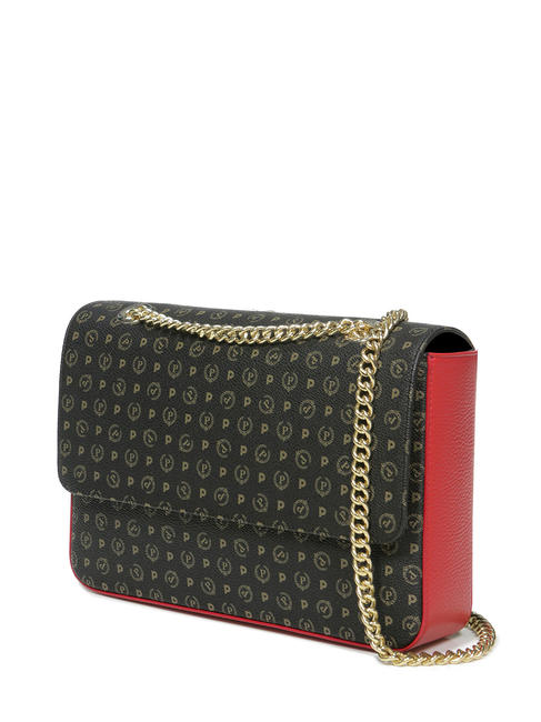 HERITAGE CLASSIC Umh&auml;ngetasche, Umh&auml;ngetasche schwarzer Lack - Damentaschen