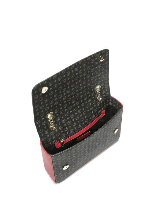 HERITAGE CLASSIC Umh&auml;ngetasche, Umh&auml;ngetasche schwarzer Lack - Damentaschen