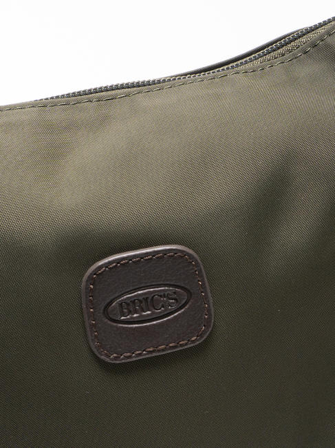 X-BAG Schultertasche oliv / dunkelbraun - Damentaschen