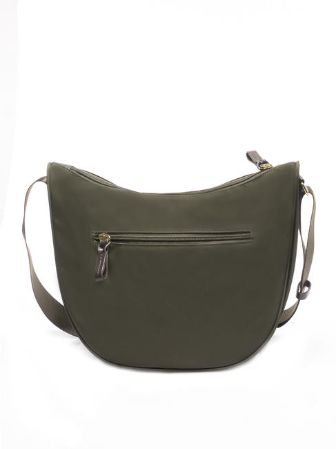 X-BAG Schultertasche oliv / dunkelbraun - Damentaschen