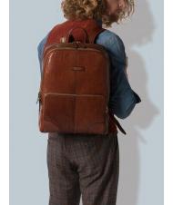 THE BRIDGE VESPUCCI Laptop-Rucksack aus Leder BRAUN - PC-Rucks&auml;cke - 6