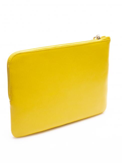 CRAYON Ledertasche mit Manschette Gelb - Tablettmappe &amp; Organizer