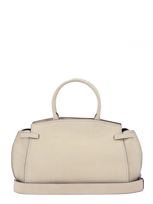 GITA Handtasche mit Schultergurt aus Nubukleder BEIGE - Damentaschen