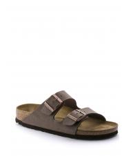 BIRKENSTOCK ARIZONA BIRKO-FLOR NUBUK Pantoffel-Sandale Mokka - Schuhe Unisex - 3