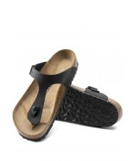 BIRKENSTOCK GIZEH BIRKO-FLOR Zehenstegsandale Schwarz - Schuhe Unisex - 5