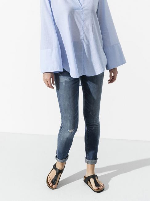 GIZEH BIRKO-FLOR Zehenstegsandale Schwarz - Schuhe Unisex