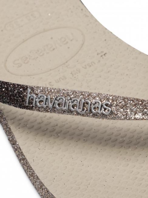 SLIM SPARKLE II Flip Flops SAND / GRAU - Damenschuhe