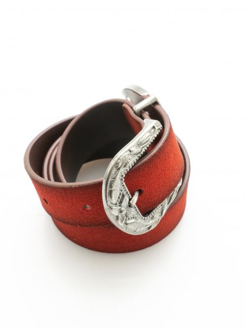 Cintura in pelle suede kann auf Ma&szlig; gek&uuml;rzt werden Rubin - G&uuml;rtel