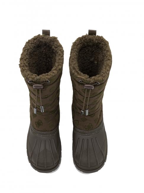 amoro Stiefelette 3cm After-Ski-Schuhe Oliven - Damenschuhe