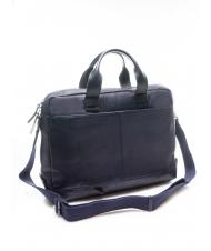 PIQUADRO PYRAMID Aktentasche aus Leder, 15 "PC-Halter Blau - Arbeitstaschen - 2
