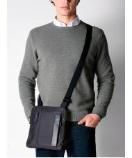 PIQUADRO B&uuml;rste P16-Linie CHEVRON BLAU - Umh&auml;ngetaschen Herren - 5