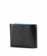 PIQUADRO BLUE SQUARE Geldb&ouml;rse aus Leder Schwarz - Brieftaschen Herren - 3