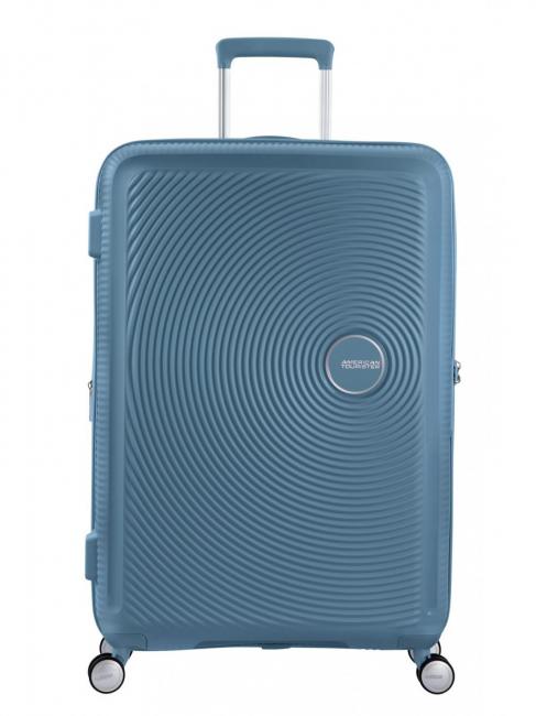 Trolley SOUNDBOX, gro&szlig;, erweiterbar steinblau - Harte Trolleys