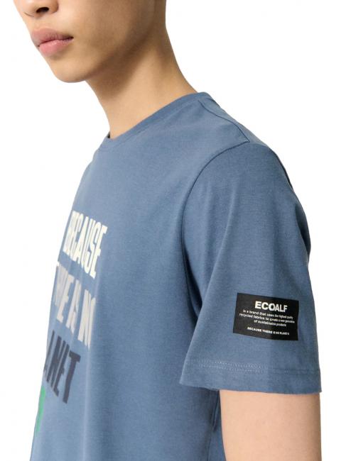 MINALF T-Shirt aus recycelter Baumwolle Meerblau - Herren-T-Shirts