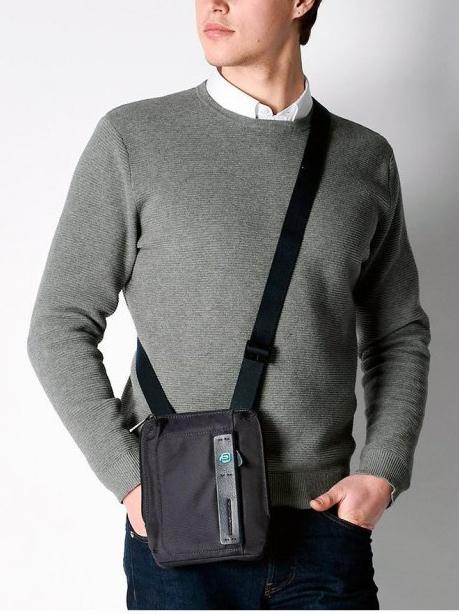 B&uuml;rste P16-Linie CHEVRON / SCHWARZ - Umh&auml;ngetaschen Herren