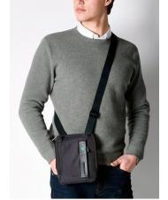 PIQUADRO B&uuml;rste P16-Linie CHEVRON / SCHWARZ - Umh&auml;ngetaschen Herren - 4