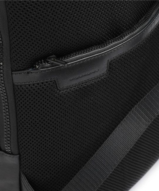 HARPER Laptop-Rucksack 14 ", aus Leder Schwarz - PC-Rucks&auml;cke