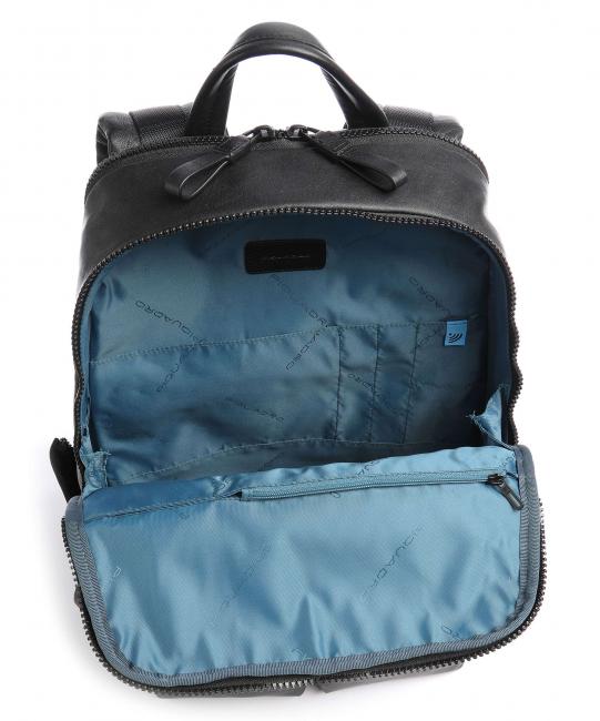 HARPER Laptop-Rucksack 14 ", aus Leder Schwarz - PC-Rucks&auml;cke