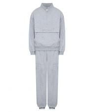 TWINSET U&B Komplettes Sweatshirt mit Stickerei und Jogging grau meliert - Sportanz&uuml;ge f&uuml;r Damen - 5