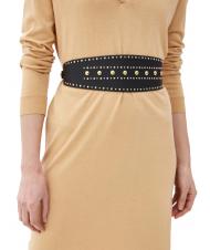 TRUSSARDI G&uuml;rtel ALTA Aus Leder, mit Nieten SCHWARZ - G&uuml;rtel - 5