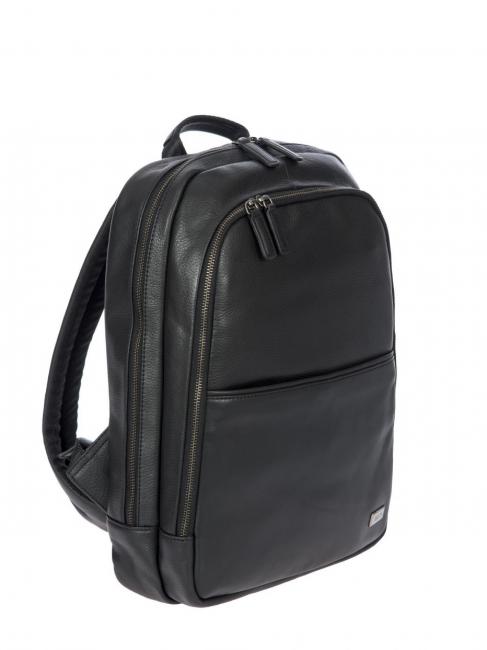 TORINO 13 "Laptop-Rucksack aus Leder Schwarz - PC-Rucks&auml;cke