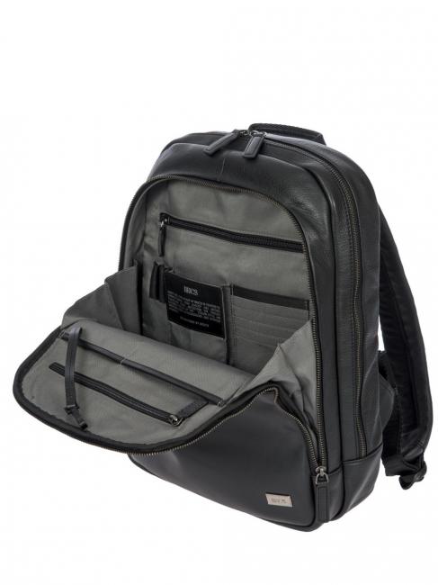 TORINO 13 "Laptop-Rucksack aus Leder Schwarz - PC-Rucks&auml;cke