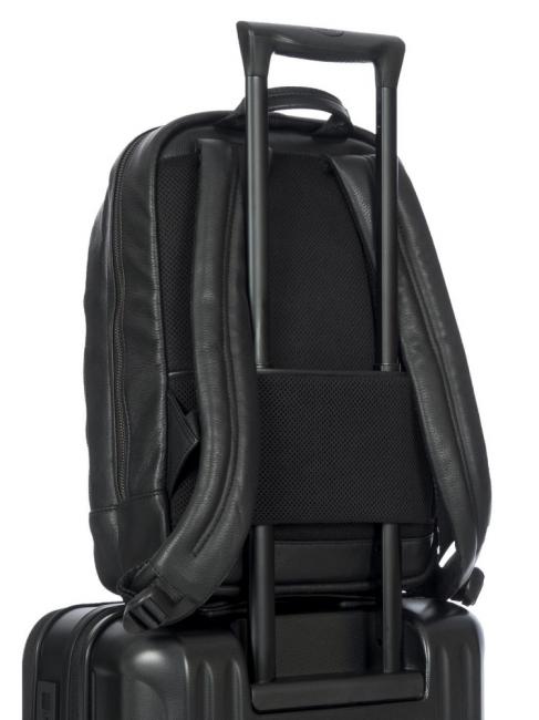 TORINO 13 "Laptop-Rucksack aus Leder Schwarz - PC-Rucks&auml;cke
