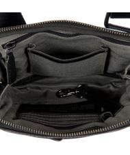 BRIC&rsquo;S TORINO Flache Ledertasche Schwarz - Umh&auml;ngetaschen Herren - 4