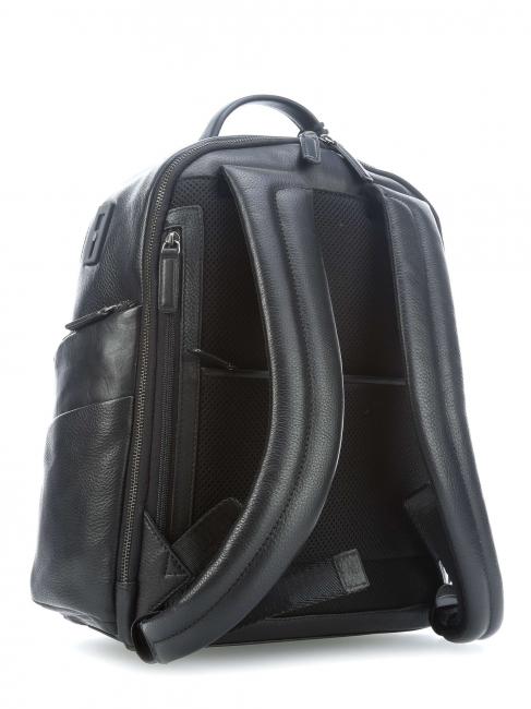 TORINO 15 "Laptop-Rucksack aus Leder Schwarz - PC-Rucks&auml;cke