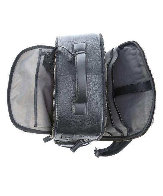TORINO 15 "Laptop-Rucksack aus Leder Schwarz - PC-Rucks&auml;cke
