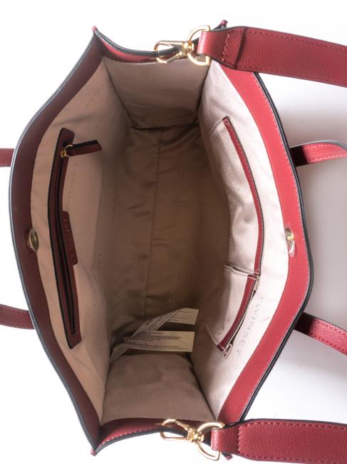 LOGO FORELLATO Vertikaler Shopper mit Schulterriemen dunkle Himbeere - Damentaschen