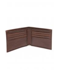 THE BRIDGE LORENZO Herrenbrieftasche aus Leder Braun / Palladium - Brieftaschen Herren - 2