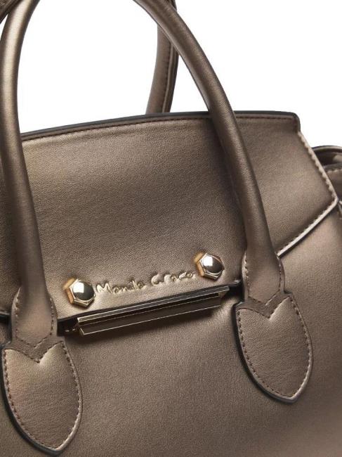 LIKO M Handtasche mit Schulterriemen Bronze- - Damentaschen
