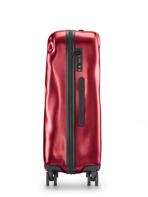 ICON Trolley mittlerer Gr&ouml;&szlig;e metall rot - Harte Trolleys
