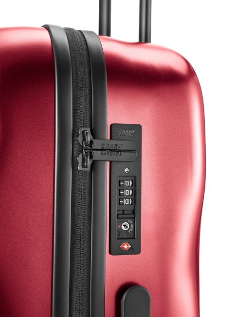 ICON Trolley mittlerer Gr&ouml;&szlig;e metall rot - Harte Trolleys