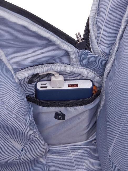 PARVIS PLUS Wasserdichter Rucksack mit zwei F&auml;chern, 15,6-Zoll-PC-Halterung GRAU - PC-Rucks&auml;cke