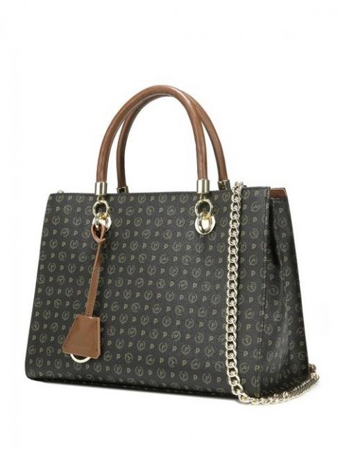 Heritage Classic Handtasche, mit Schultergurt Schwarz Braun - Damentaschen