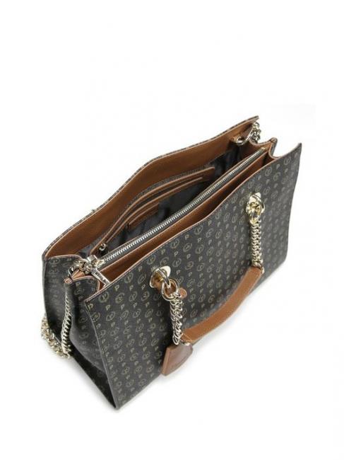 Heritage Classic Handtasche, mit Schultergurt Schwarz Braun - Damentaschen