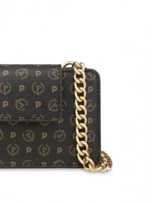 HERITAGE CLASSIC Clutch mit Schulterriemen schwarzer Lack - Damentaschen