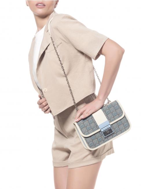 MONOGRAM Mini-Umh&auml;ngetasche aus Jacquard-Stoff Avio - Damentaschen